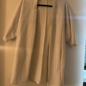 White Zara women’s cardigan cover up